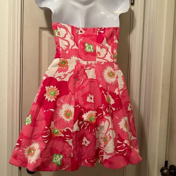 Lilly Pulitzer size 0 strapless dress with boning - fully lined - Picture 2 of 9